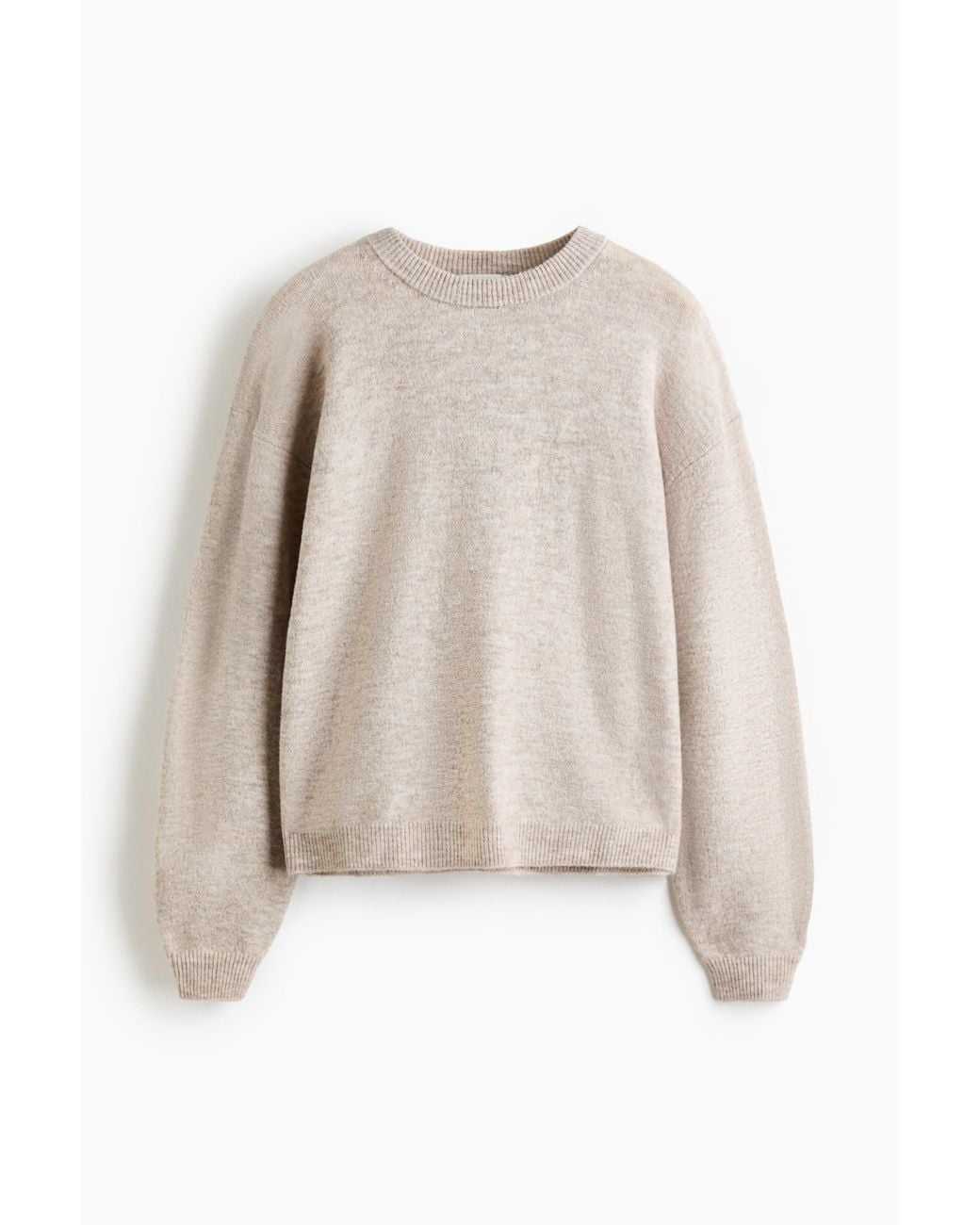 H&M Gebreide Trui in het Natural