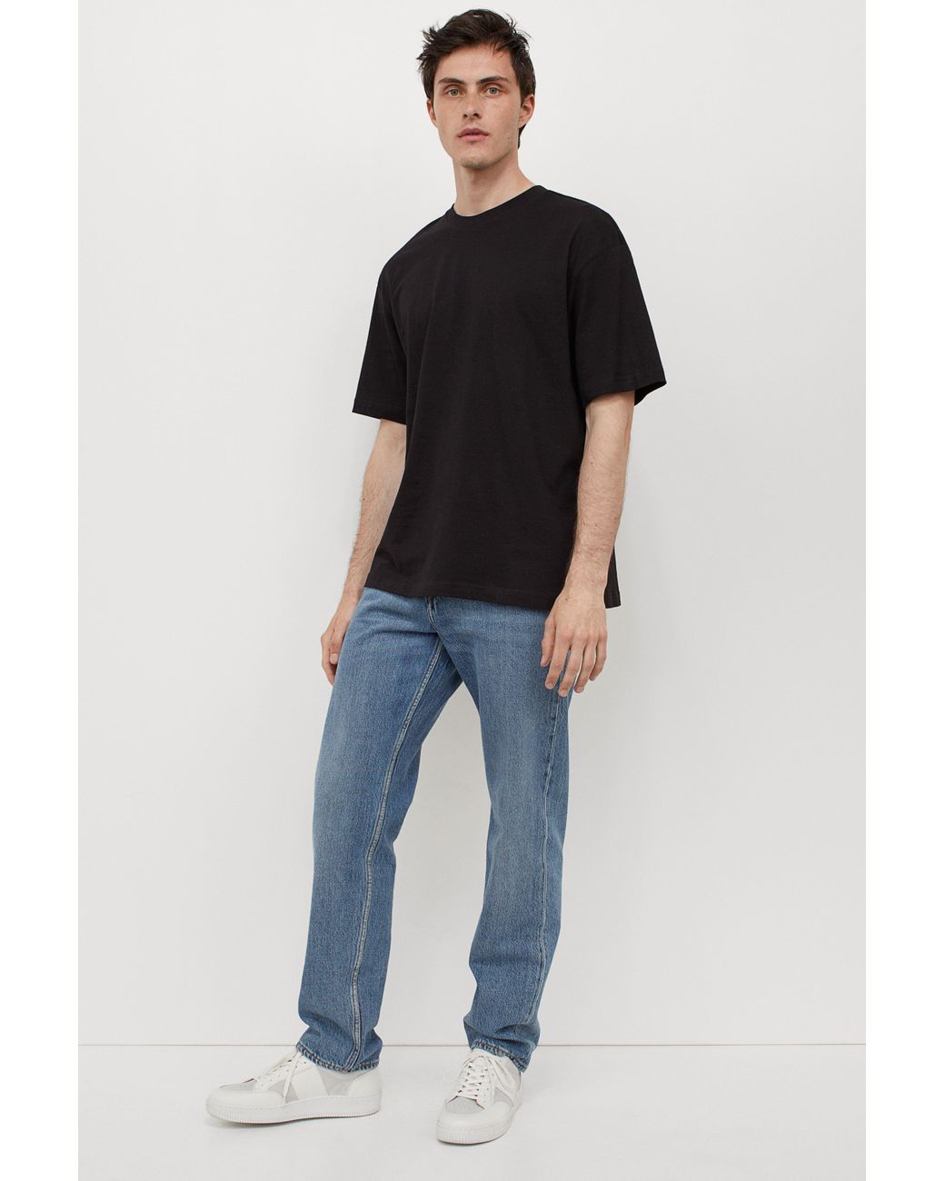 h&m relaxed fit t shirt size chart