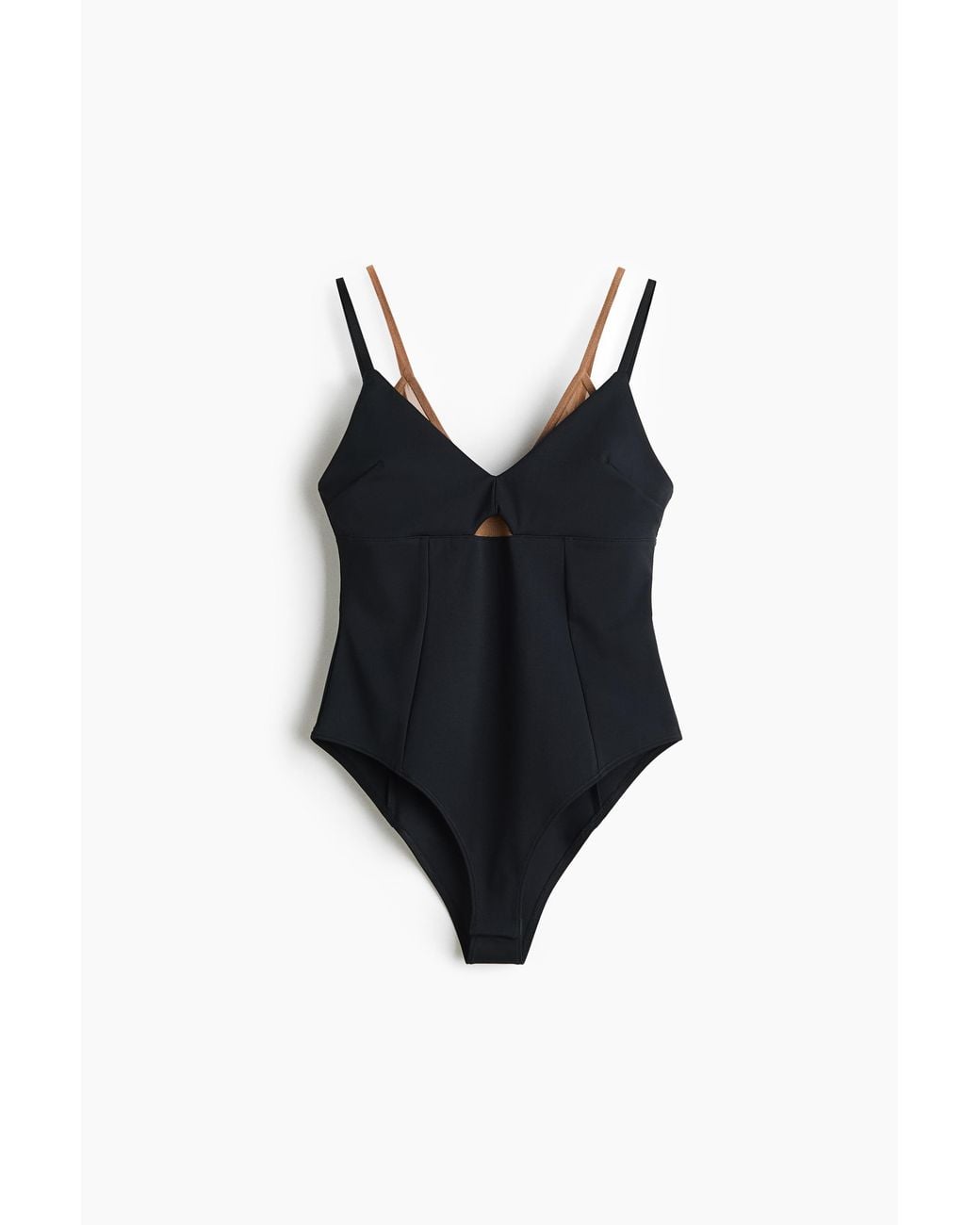 Body À Effet Superposé H&M en coloris Black