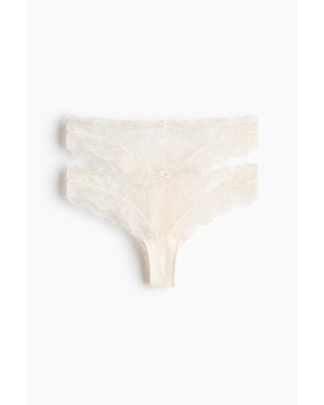 H&M Set Van 2 Kanten Slips in het White