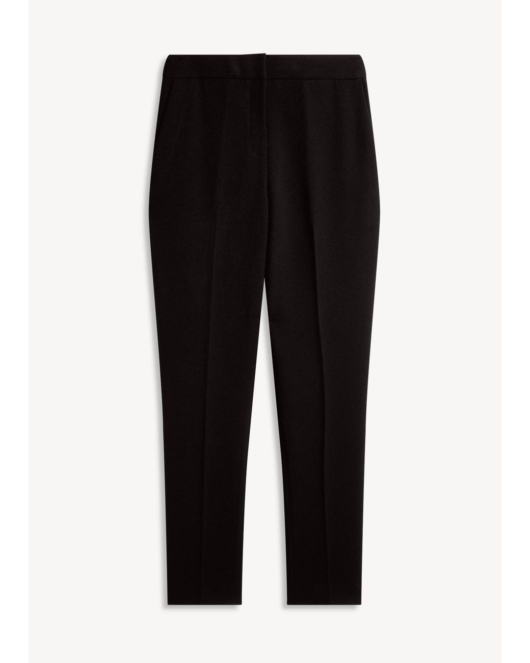 Hobbs White Lea Pique Slim Trousers