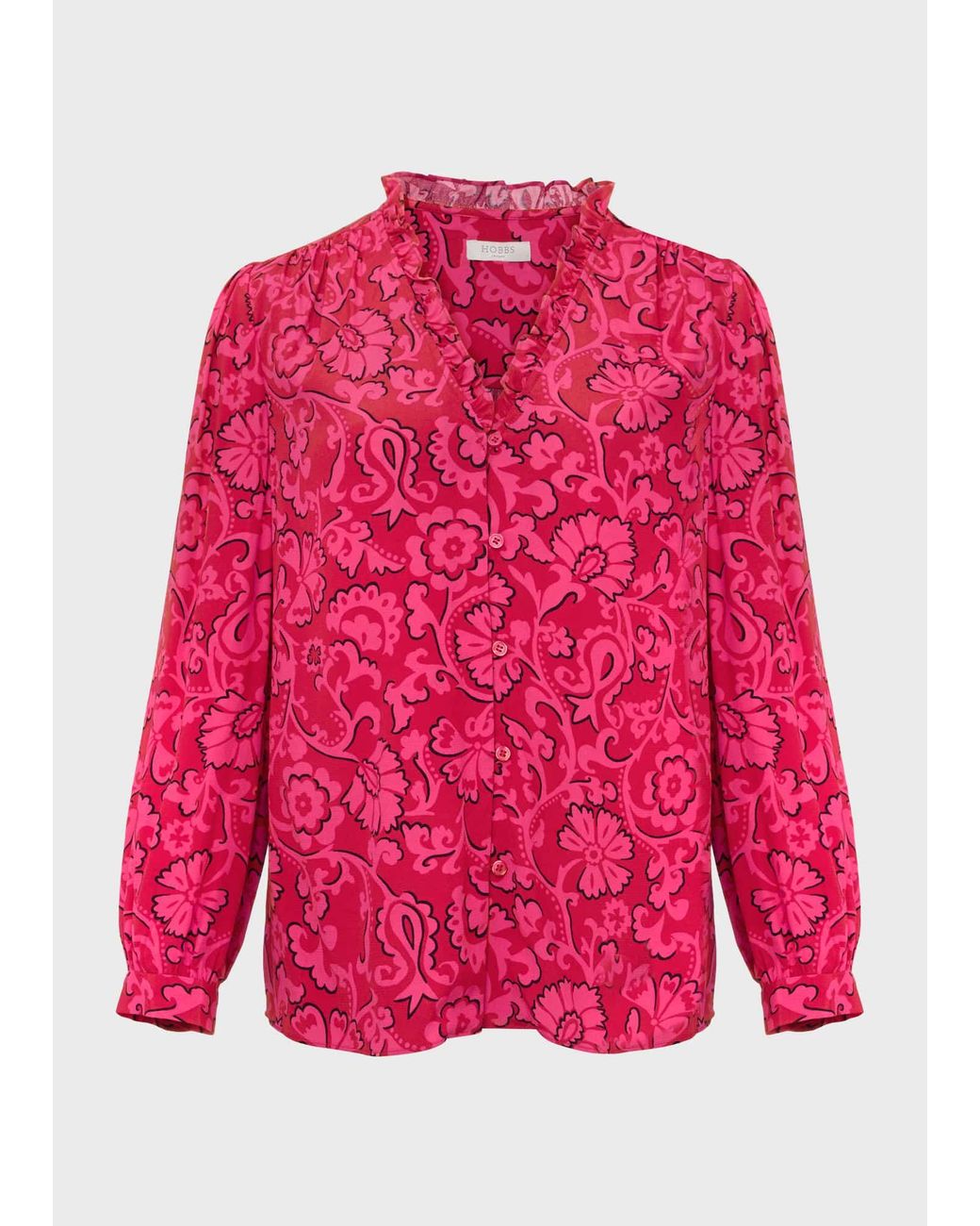 Hobbs Red Gloria Blouse