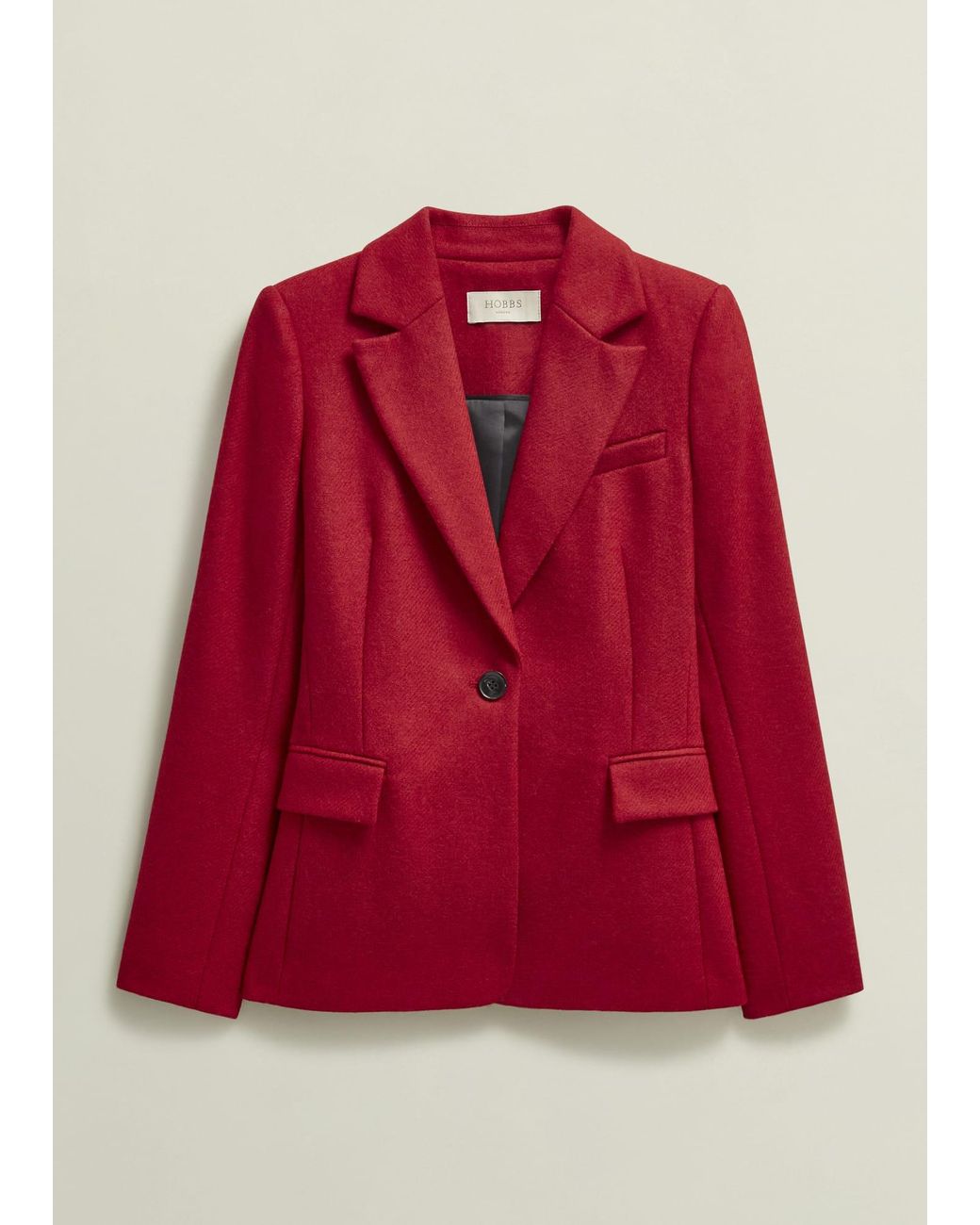 Hobbs Red Jess Wool Jacket