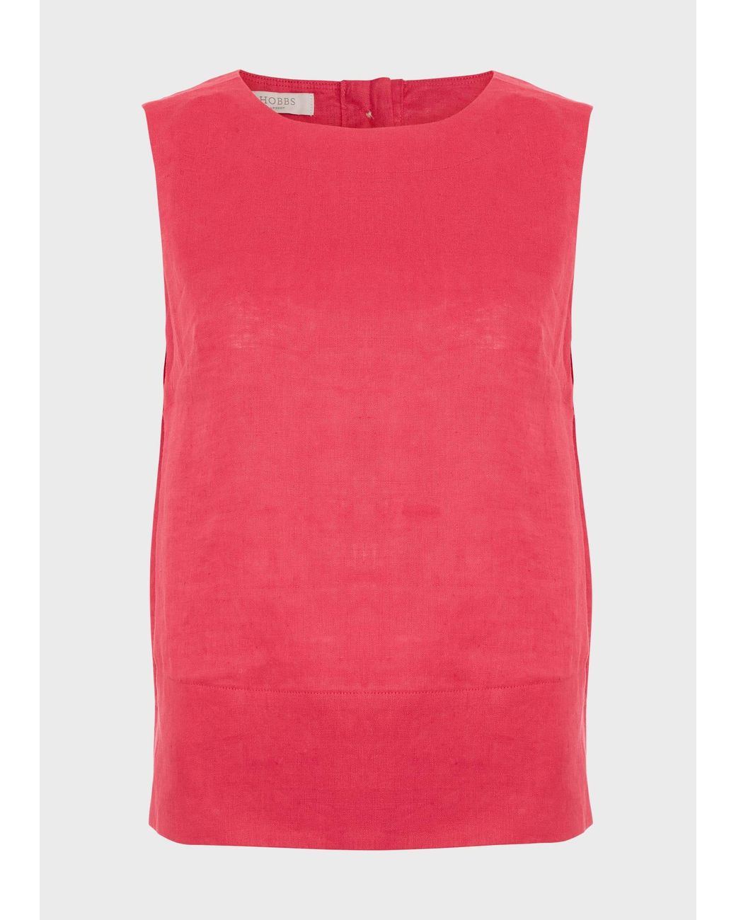 Hobbs Red Malindi Linen Top