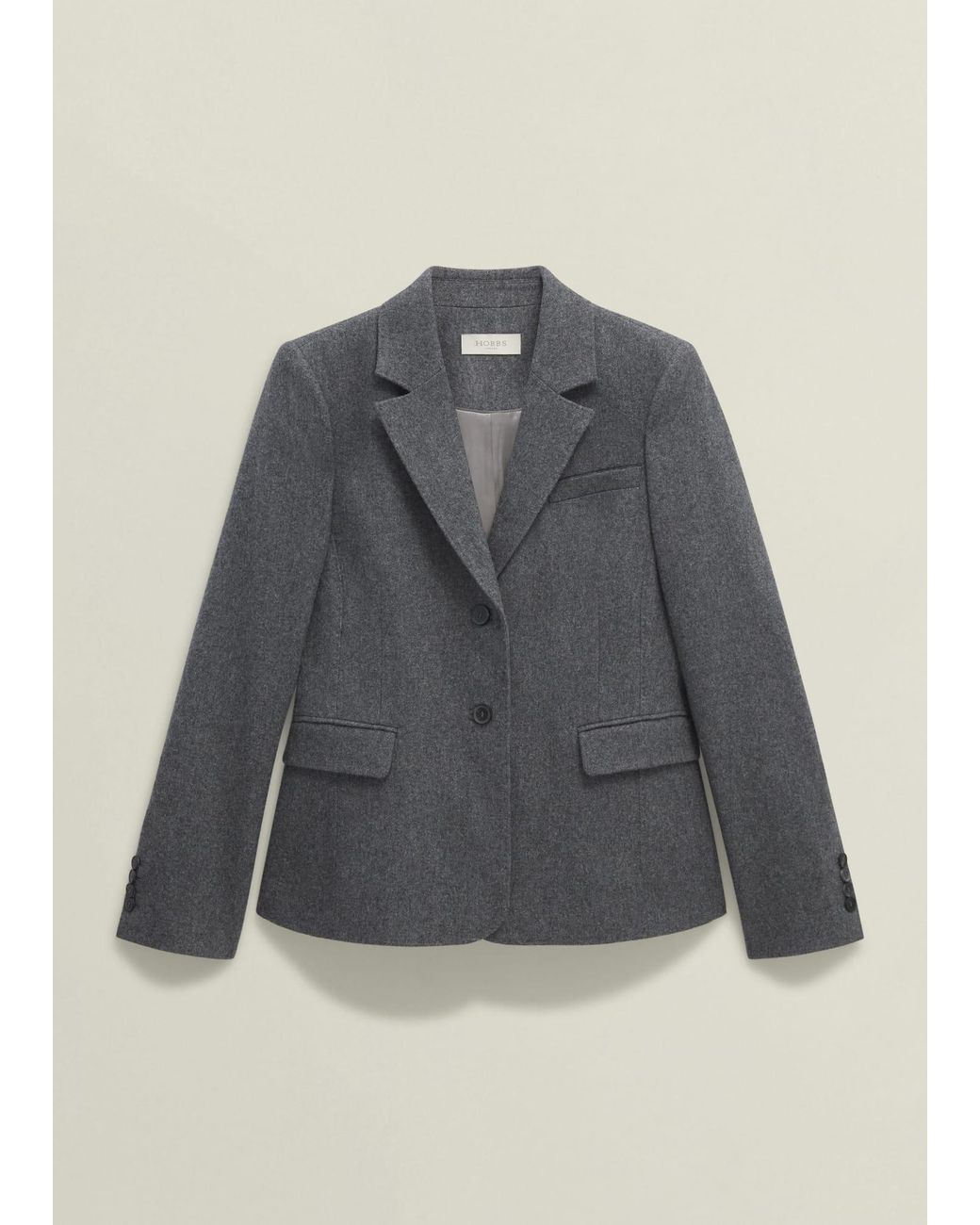 Hobbs Blue Elsie Wool Blend Jacket