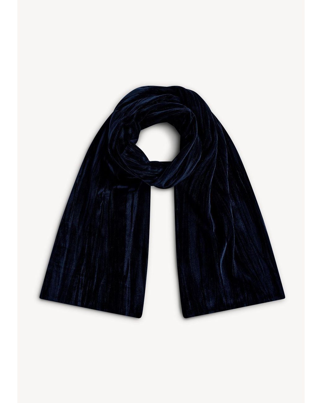 Hobbs Blue Tafara Velvet Scarf