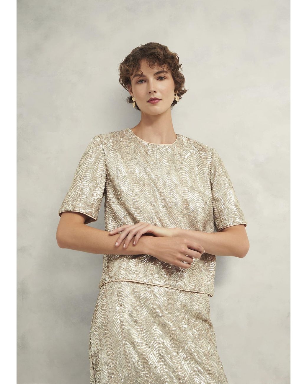 Hobbs Natural Marlowe Sequin Top