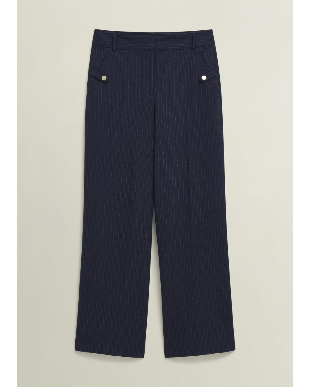 Hobbs Blue Alisa Wide Trousers