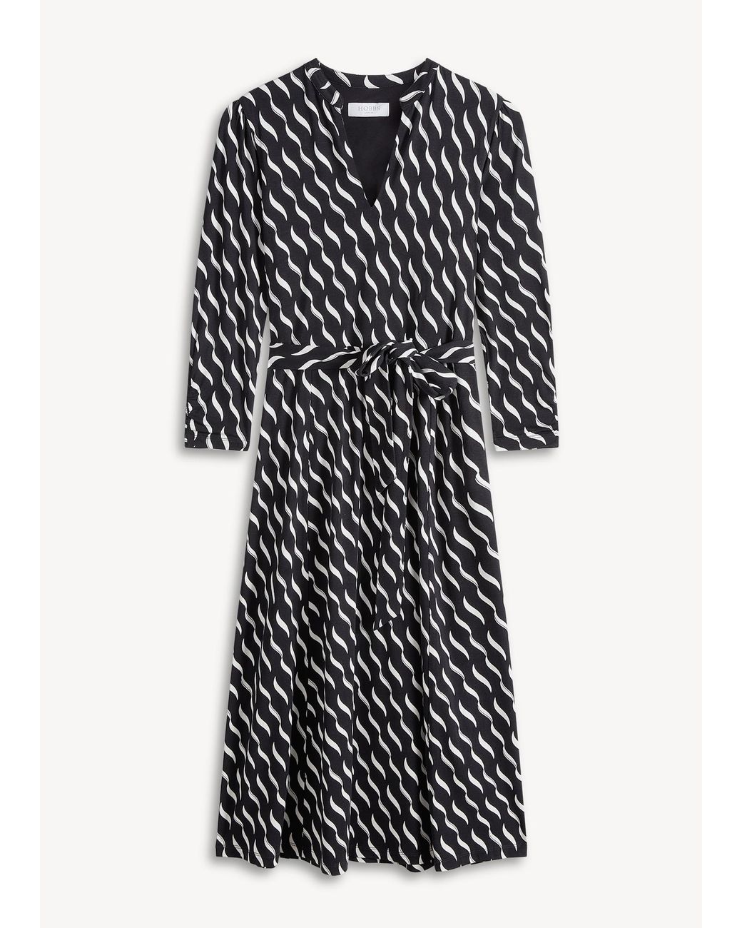 Hobbs White Theodora Jersey Dress
