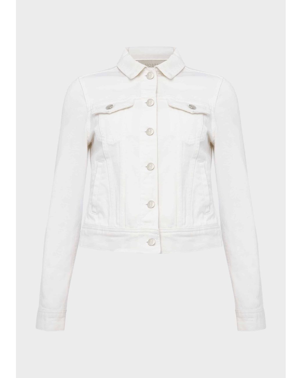 Hobbs White Mariam Denim Jacket