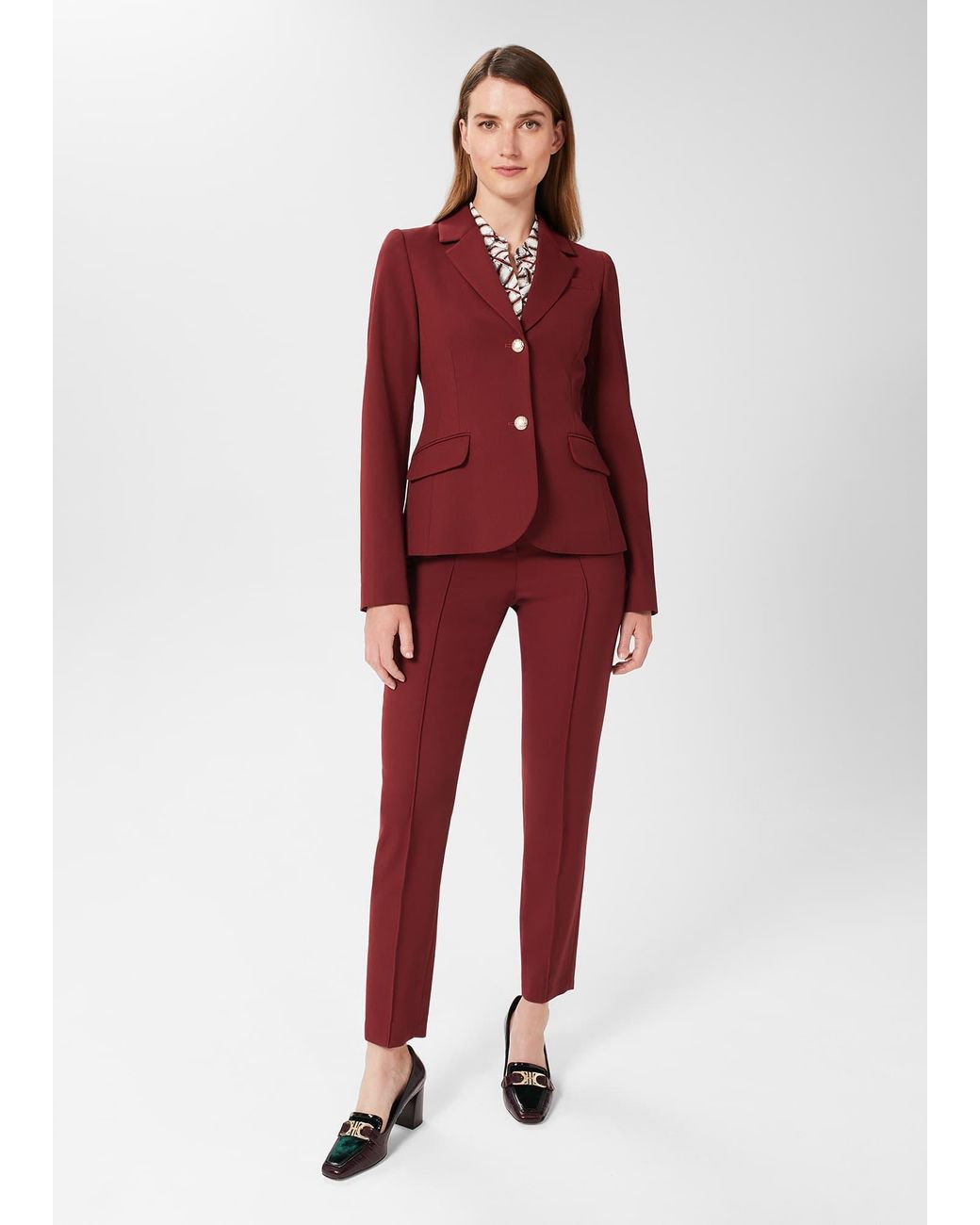 Hobbs Red Melody Twill Jacket