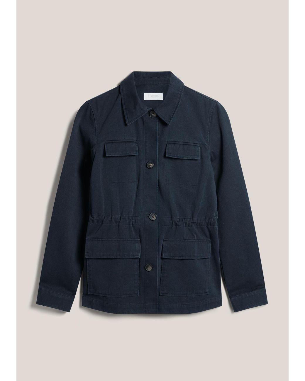 Hobbs Blue Arianne Cotton Jacket