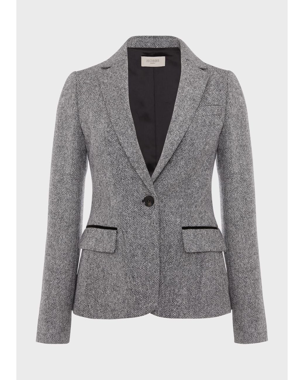 Hobbs Gray Blake Wool Jacket
