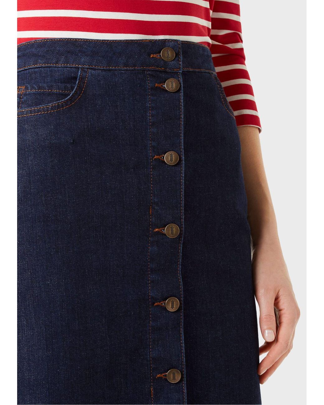 hobbs denim skirt