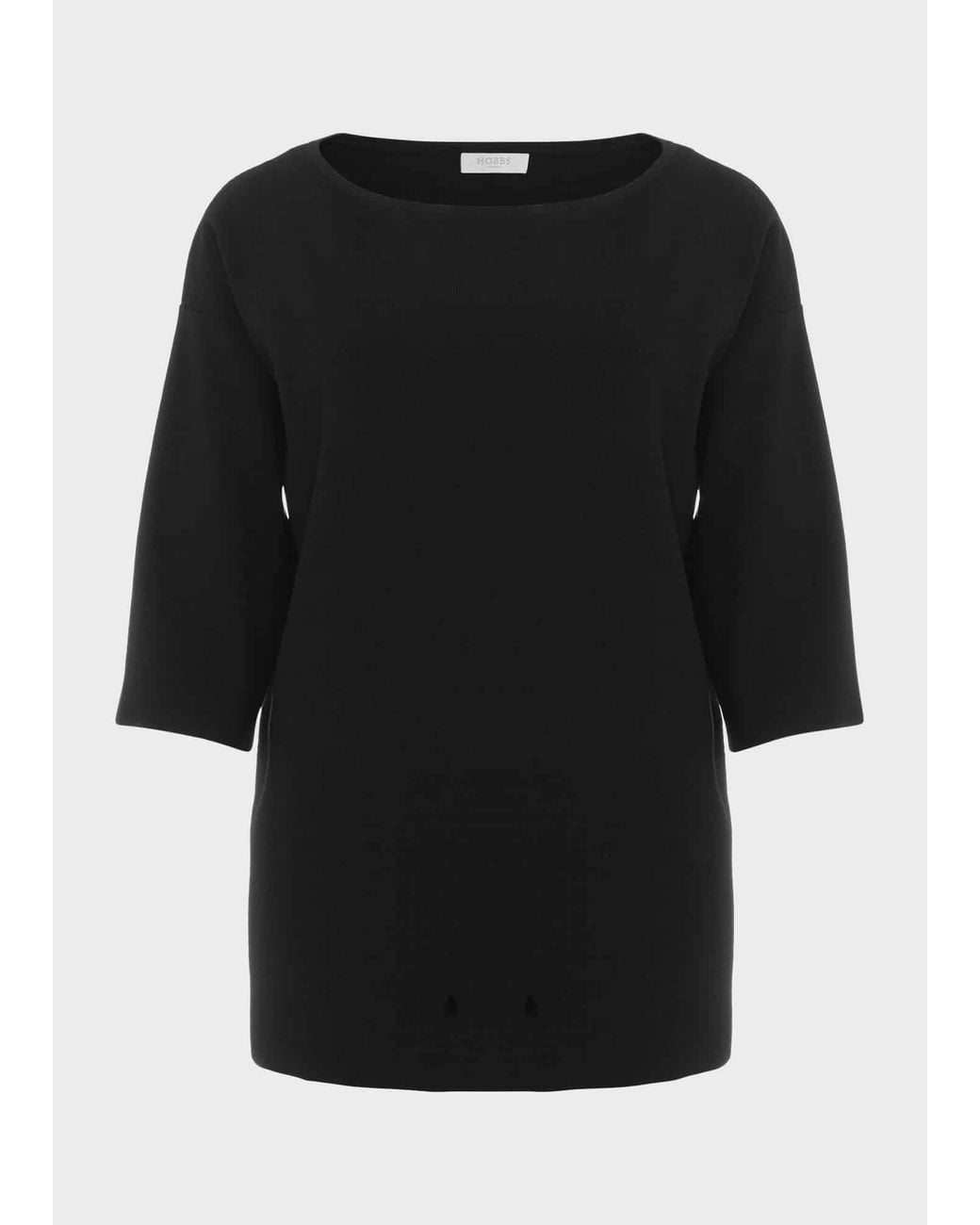 Hobbs Black Cora Knitted Top