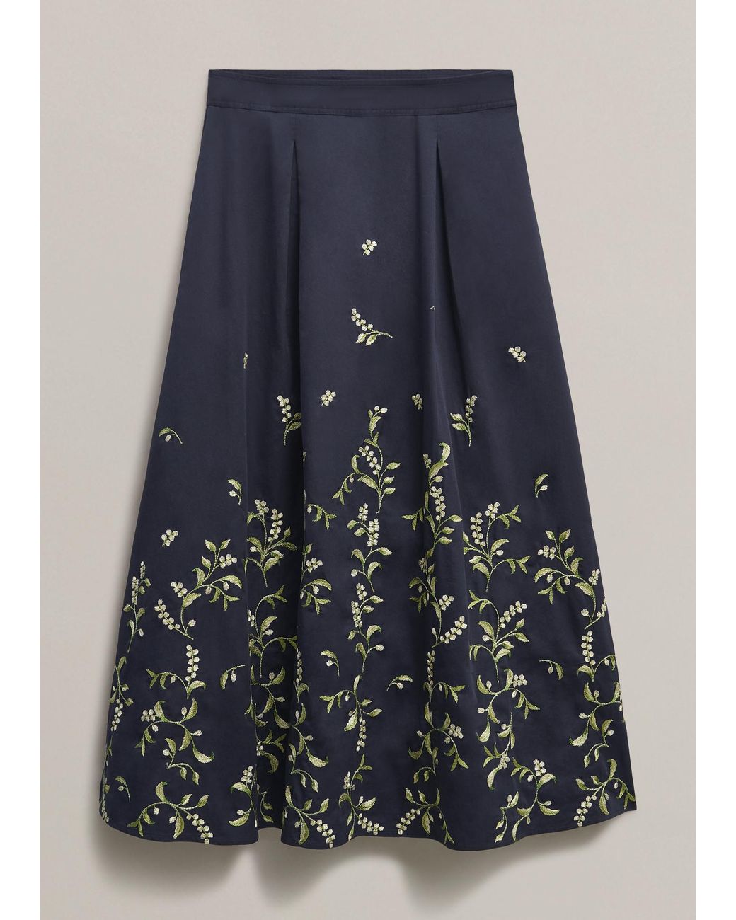 Hobbs Multicolor Annie Floral Embroidered Skirt