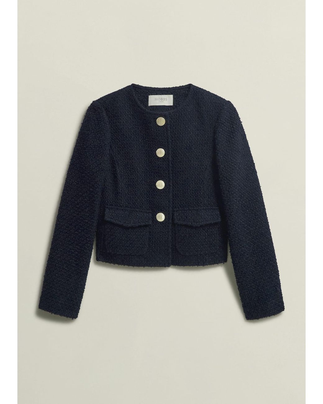 Hobbs Blue Marie Jacket With Wool