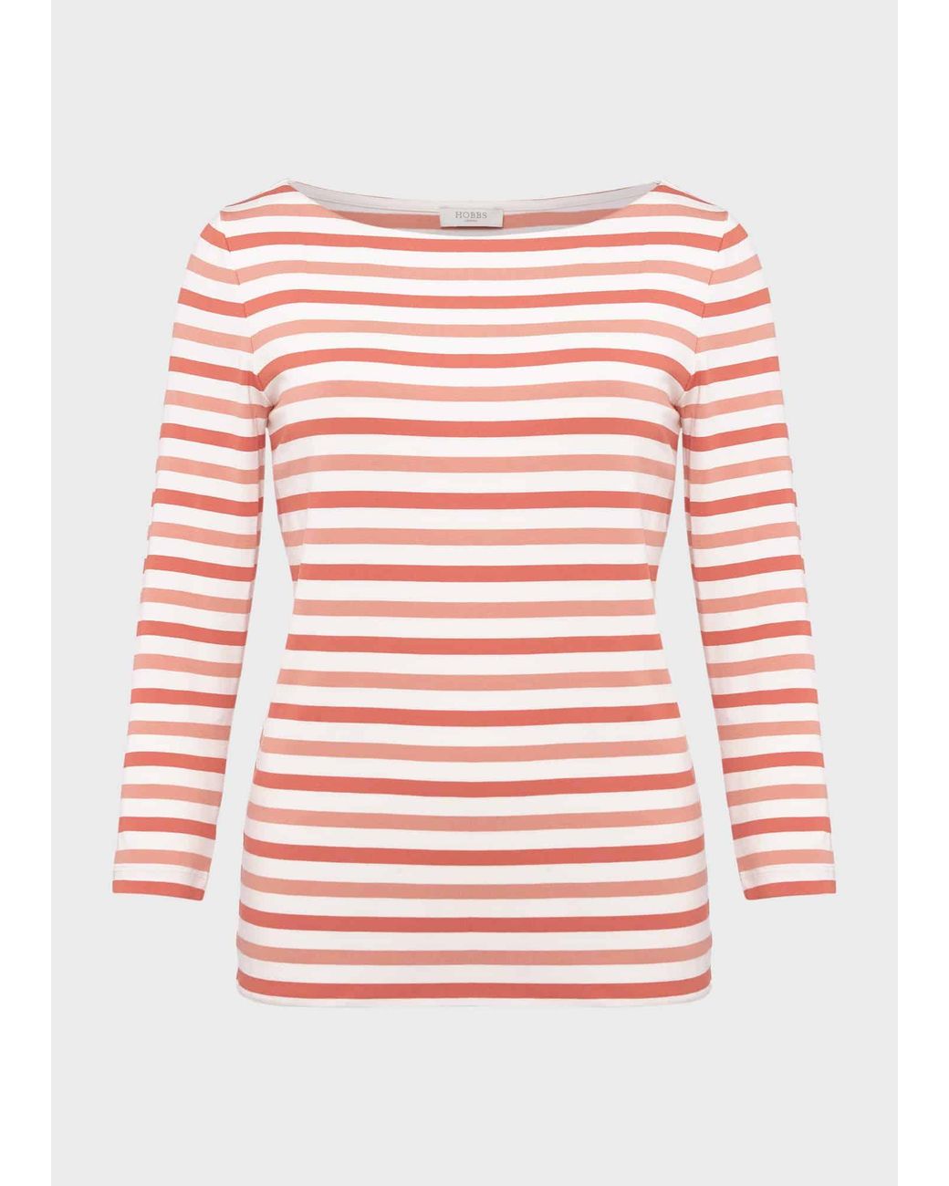 Hobbs Red Sonya Striped Top