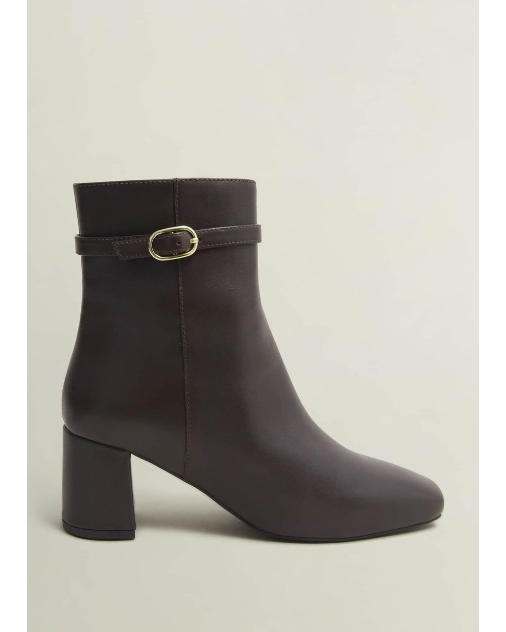 Hobbs Black Gabriella Leather Ankle Boots