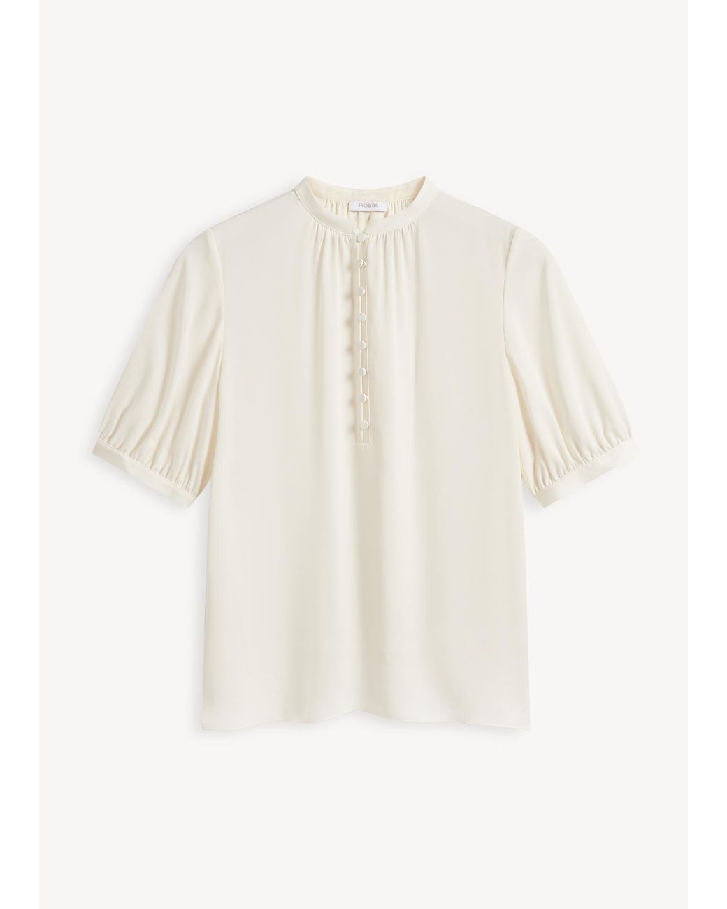 Hobbs White Butter Cream Azalea Blouse
