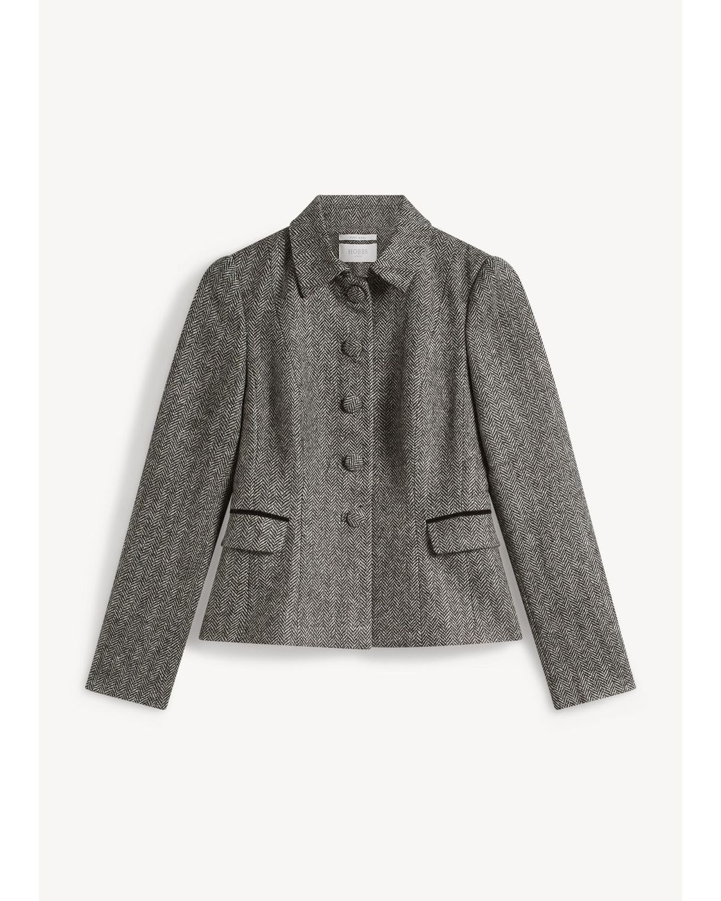Hobbs Gray Daniella Wool Jacket