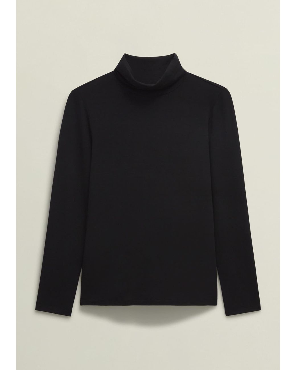Hobbs Blue Mischa Roll Neck Top