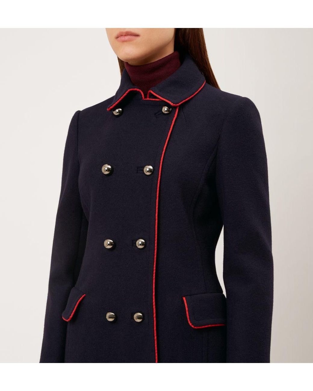 Hobbs navy 2025 and red coat