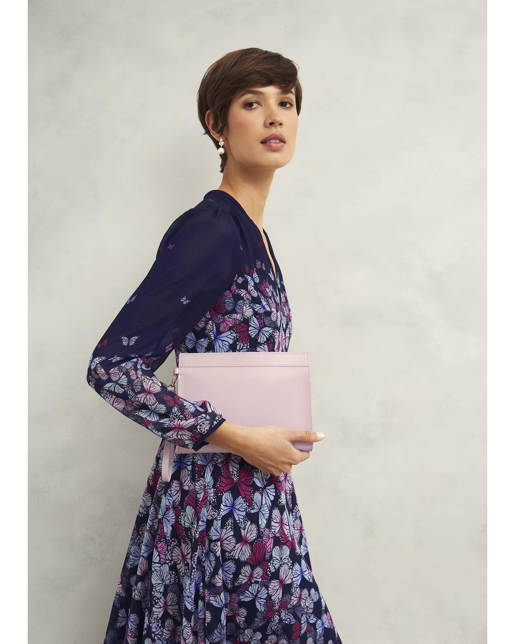 Hobbs Natural Catherine Leather Wristlet