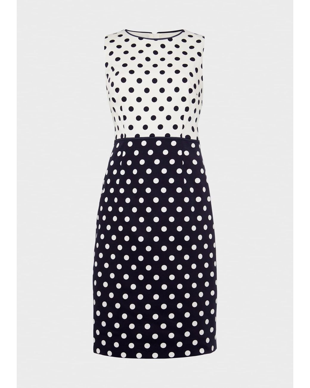Hobbs Blue Fiona Spot Shift Dress