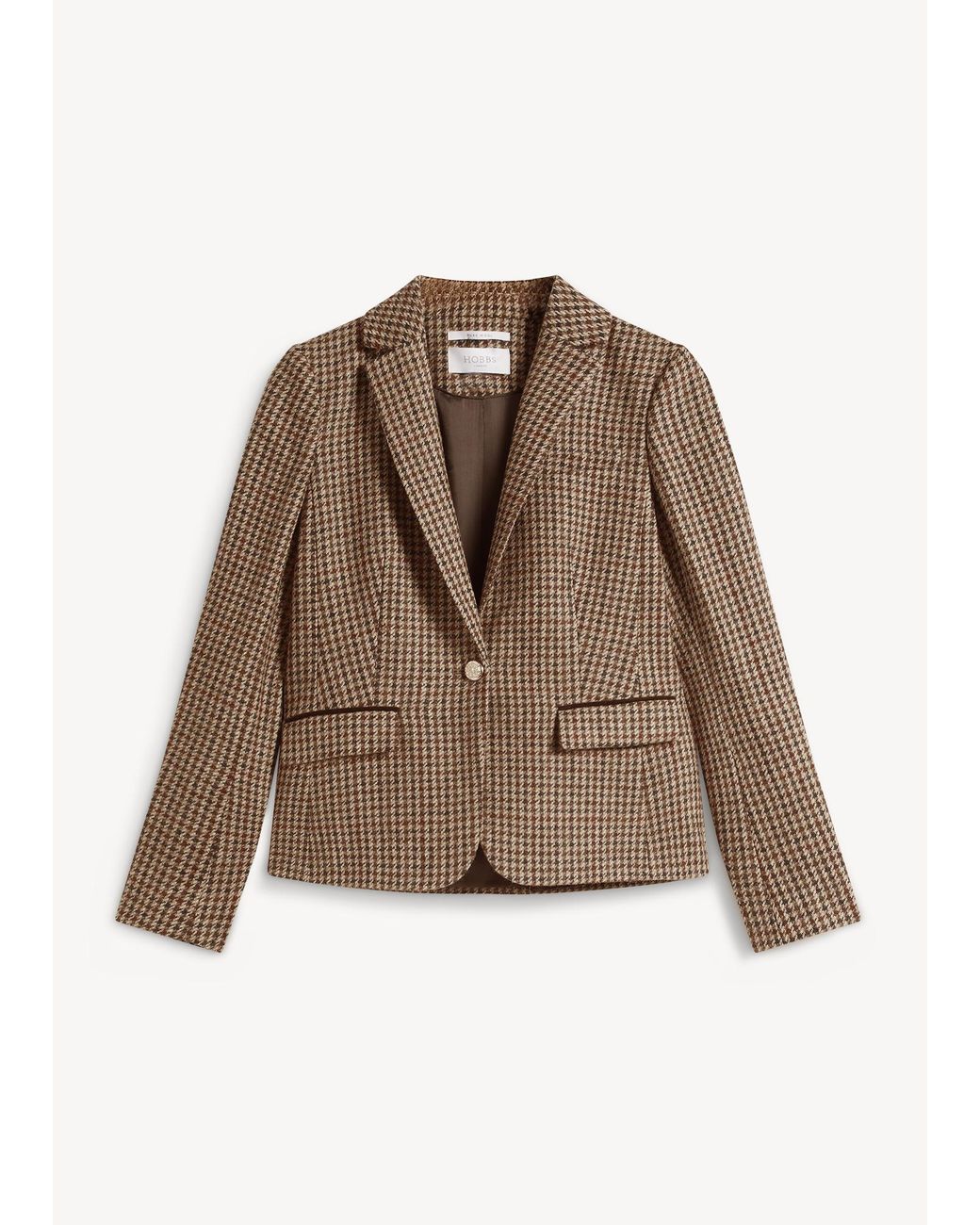 Hobbs Brown Petite Adeline Wool Jacket