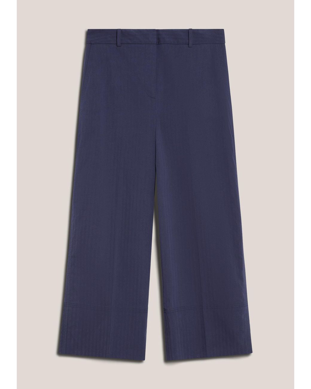 Hobbs Blue Norwood Cropped Trousers