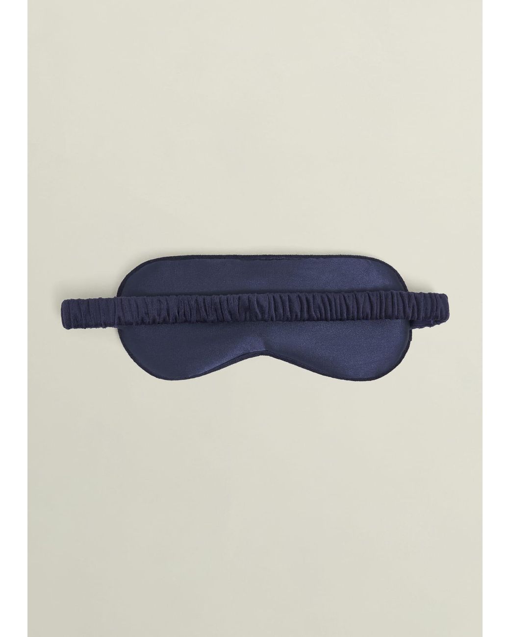 Hobbs Blue Gabriella Embroidered Silk Eye Mask
