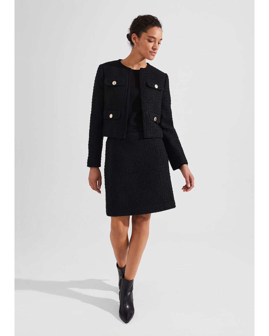 Hobbs Black Emmy Jacket With Wool