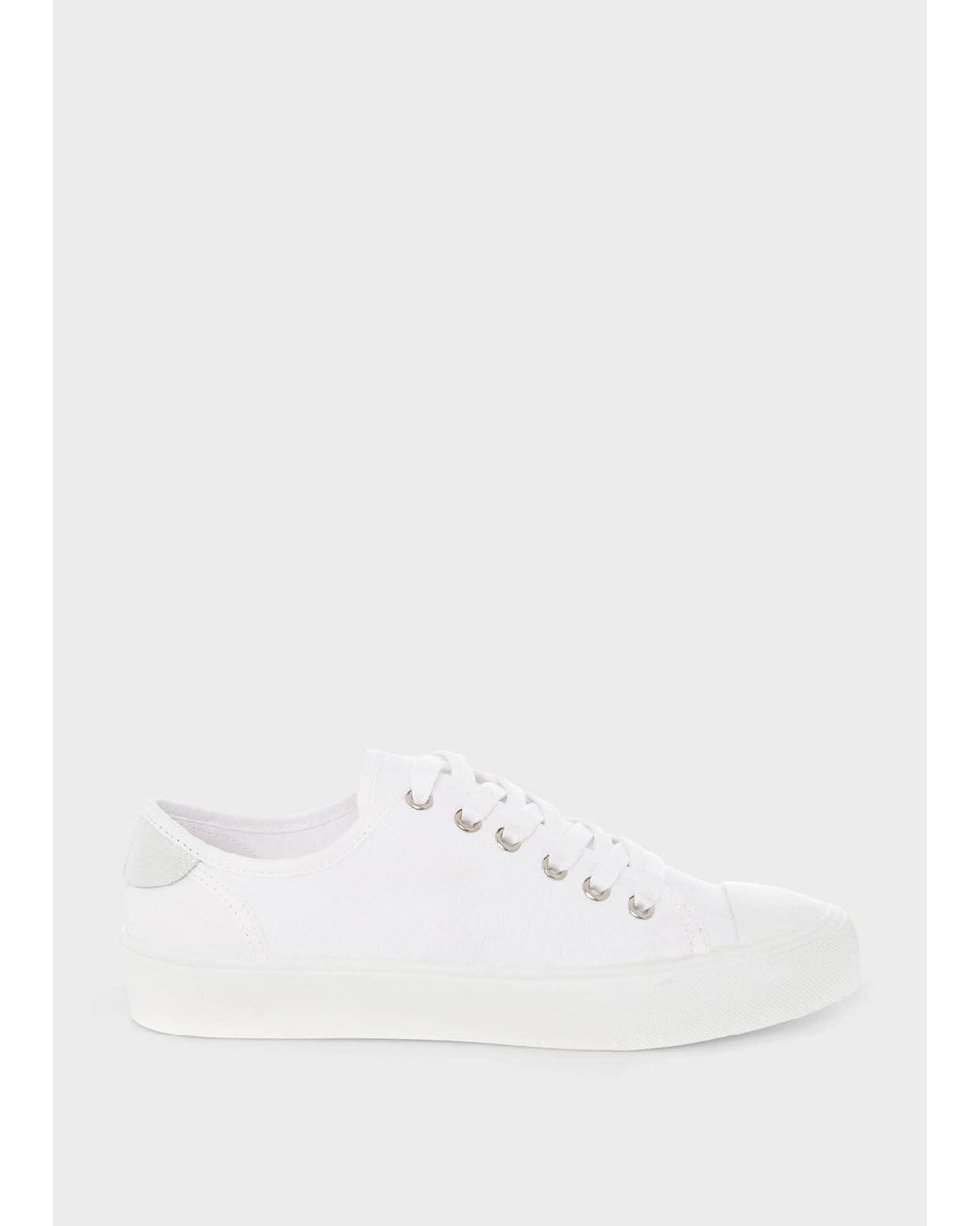 Hobbs White Bess Canvas Trainer