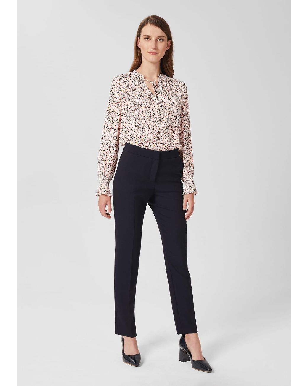 Hobbs Blue Petite Gael Trousers