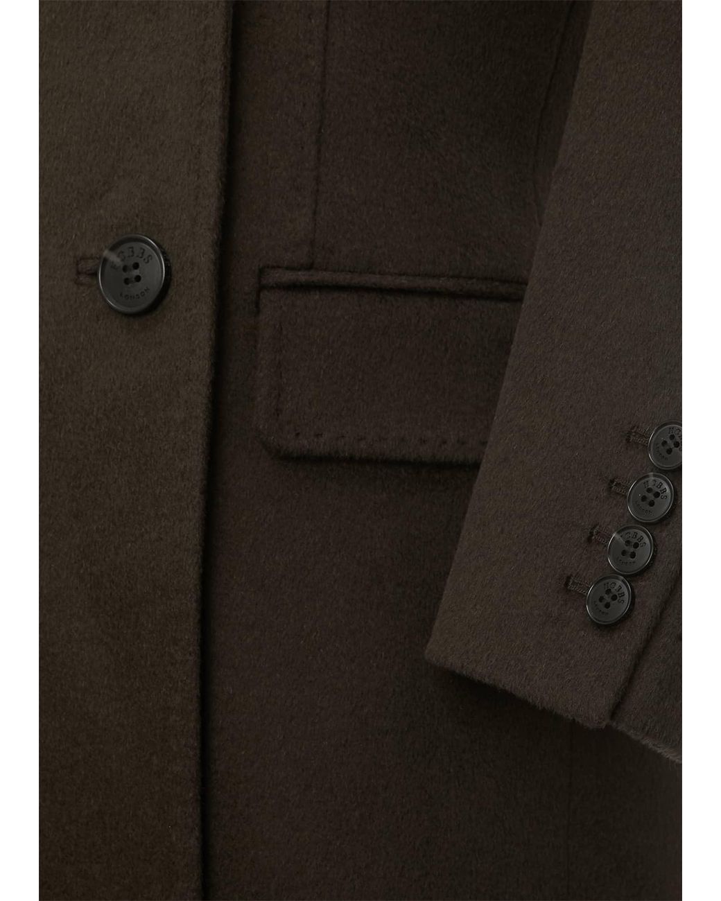 Hobbs Black Elva Wool Coat