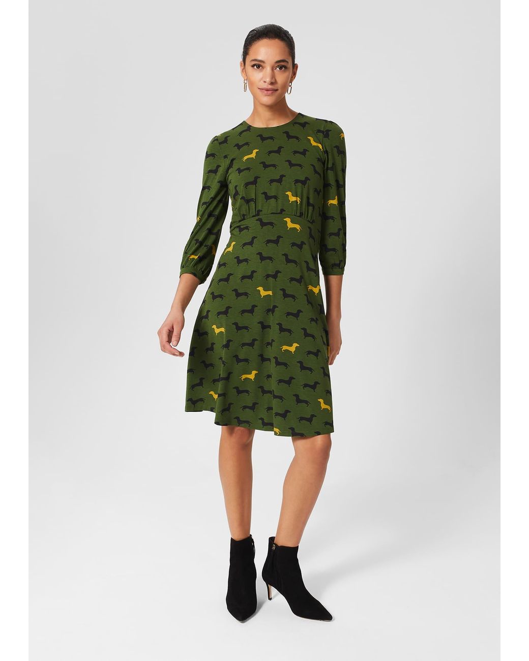 Hobbs Green Etty Jersey Dress