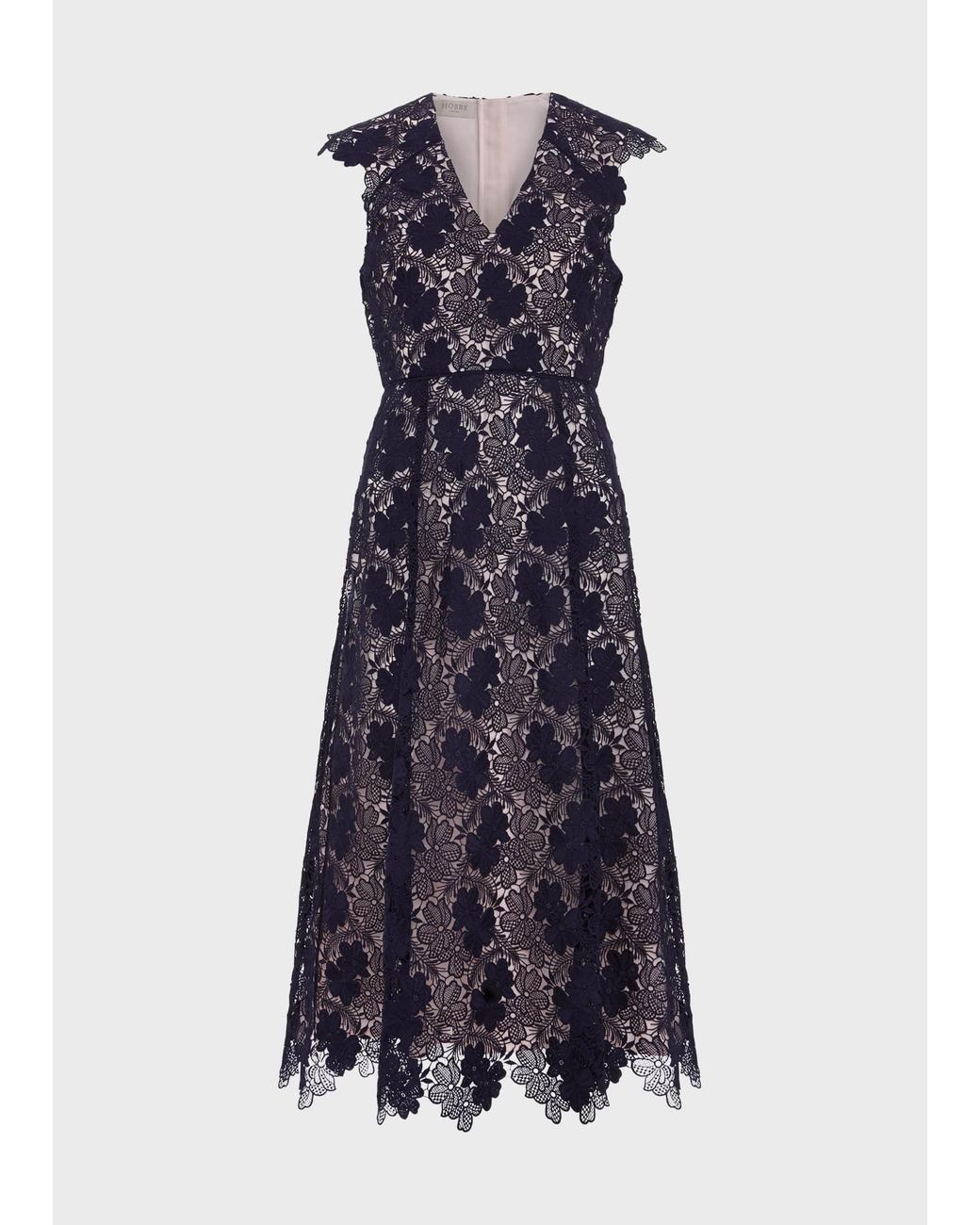 Hobbs Blue Hannah Lace Dress