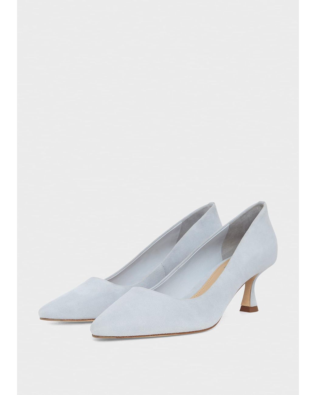 Hobbs White Esther Court Shoes