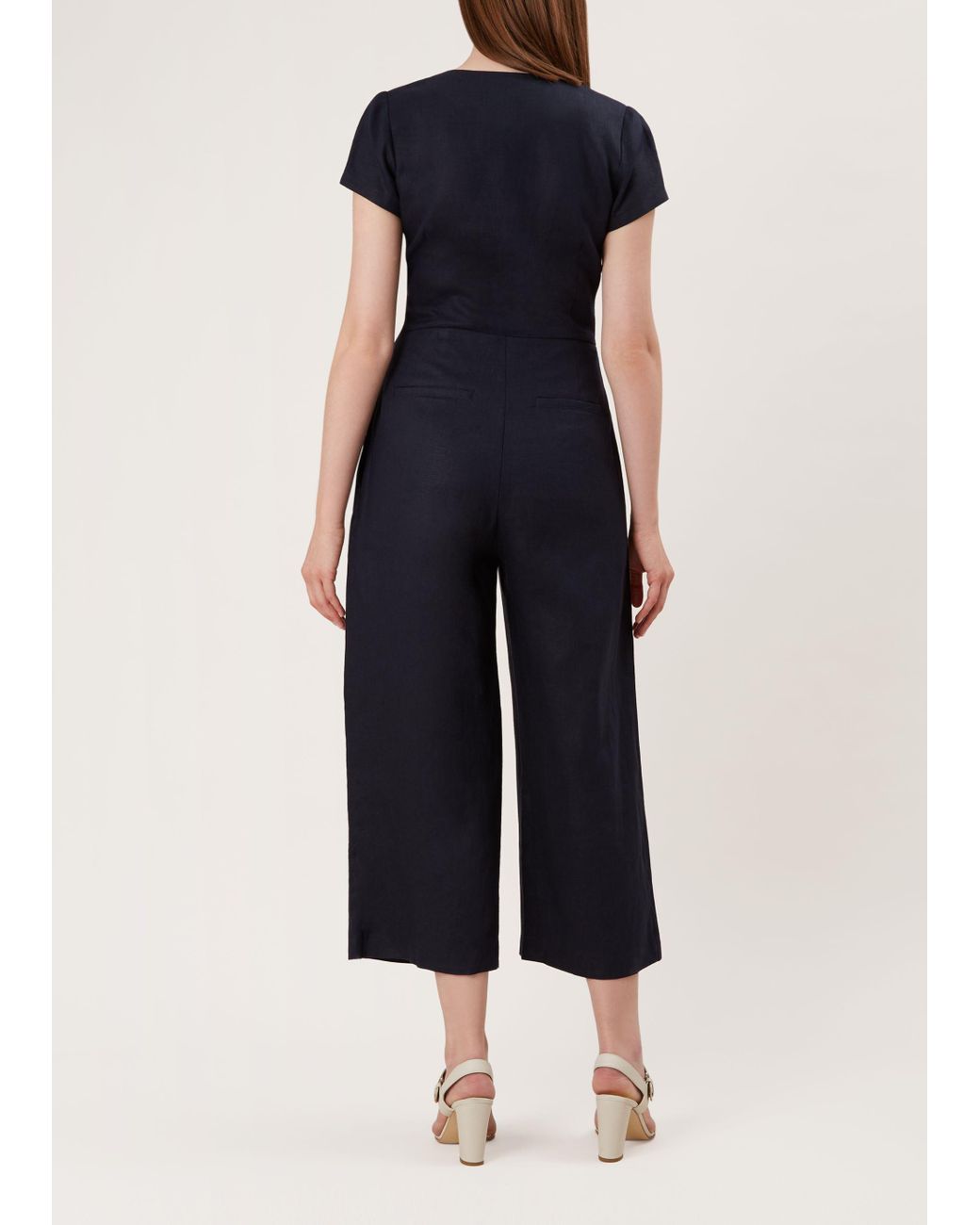Hobbs Jayne Linen Jumpsuit in Navy 