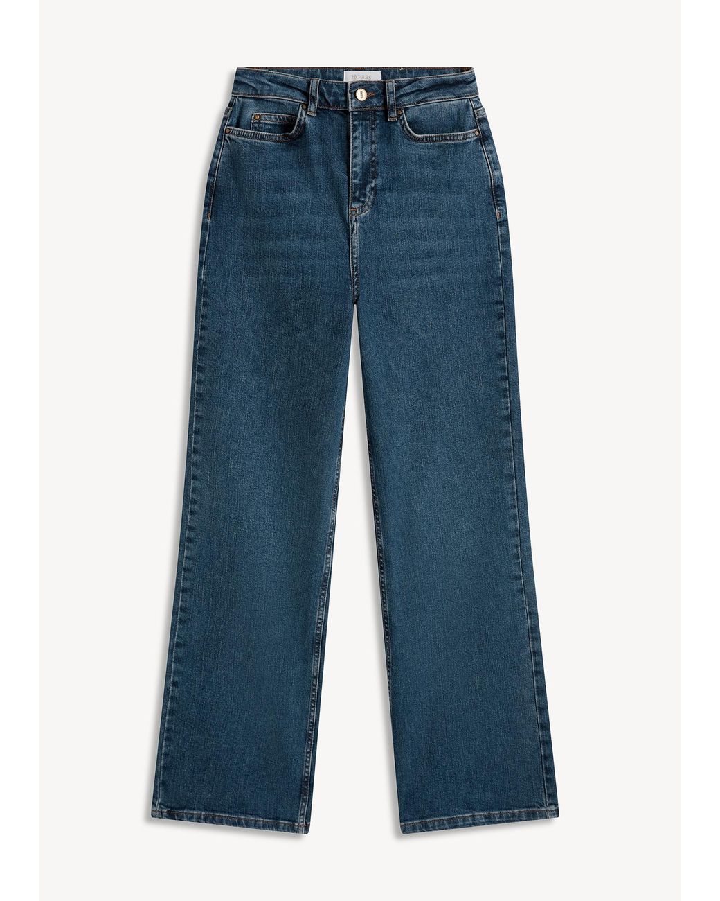 Hobbs Blue Raina Wide Jeans
