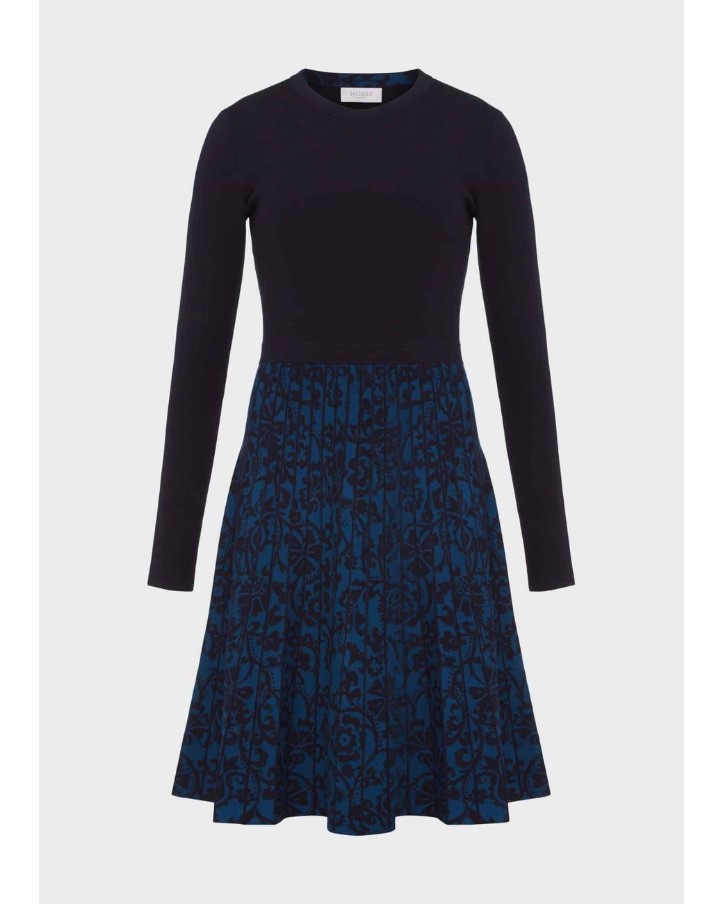 Hobbs Blue Gill Knitted Dress