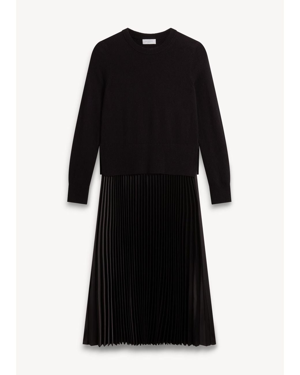 Hobbs Black Sia Knitted Dress
