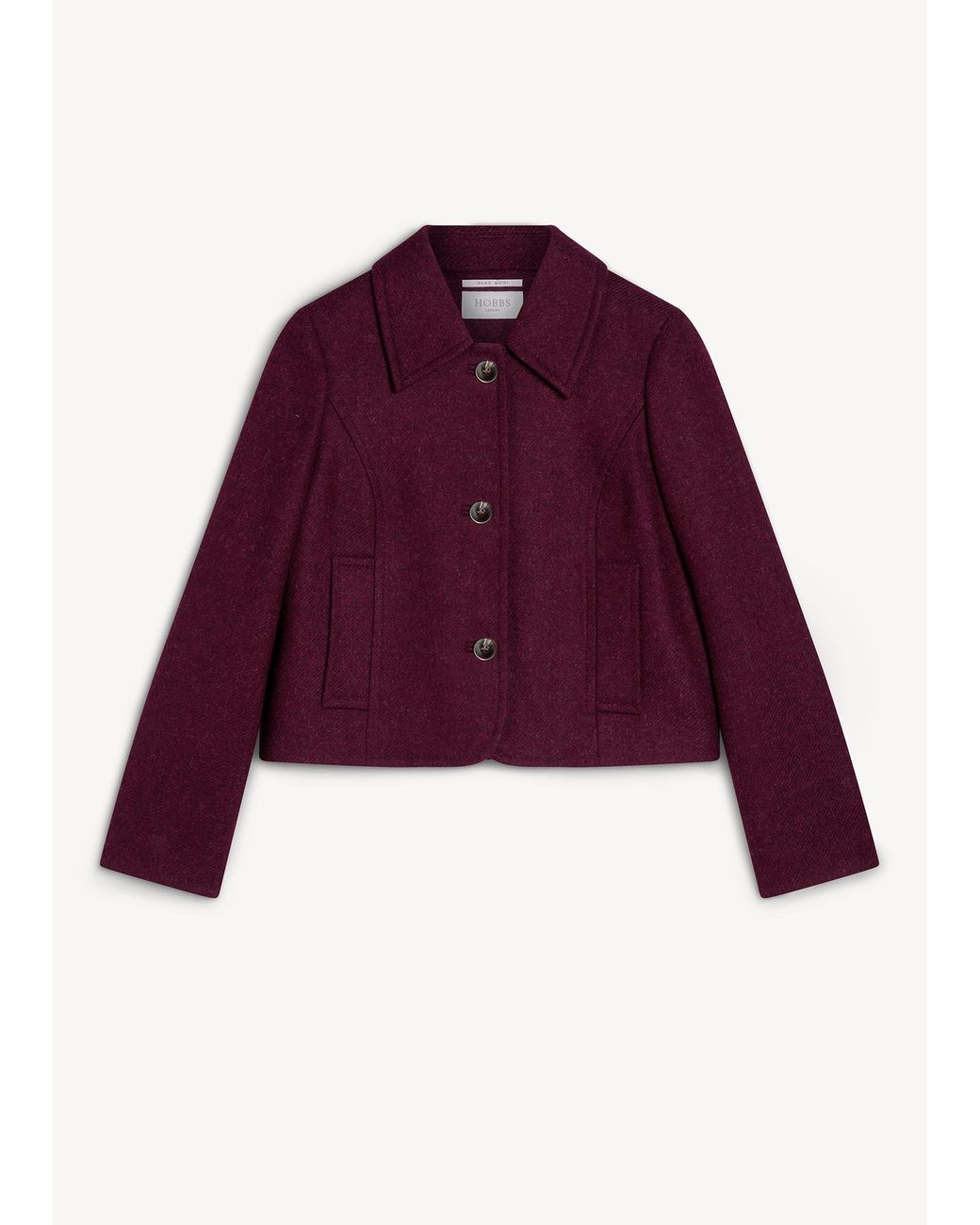 Hobbs Red Adeen Wool Jacket