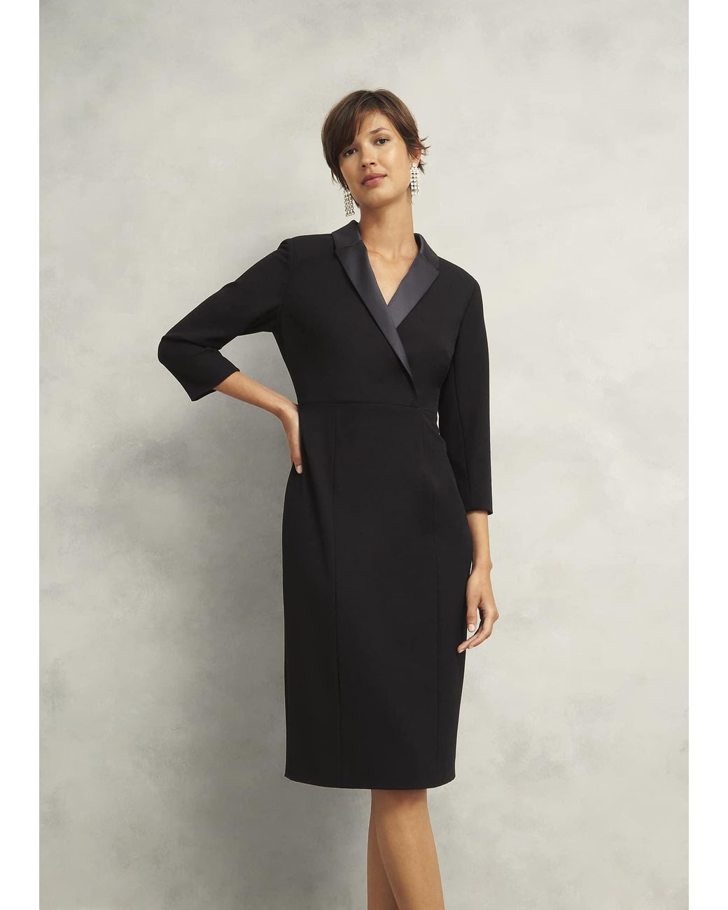 Hobbs Black Alexis Dress