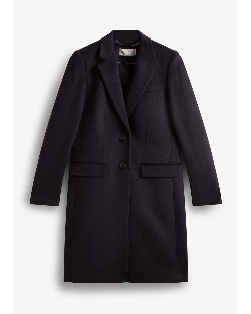 Hobbs Blue Cavendish Wool Coat