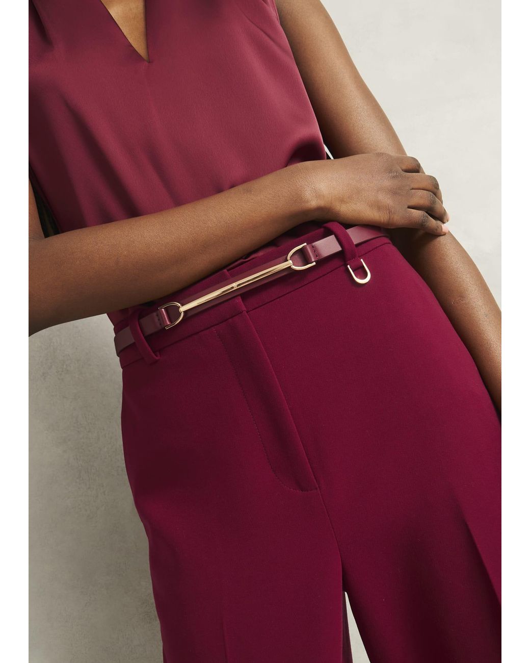 Hobbs Natural Daphne Leather Waist Belt