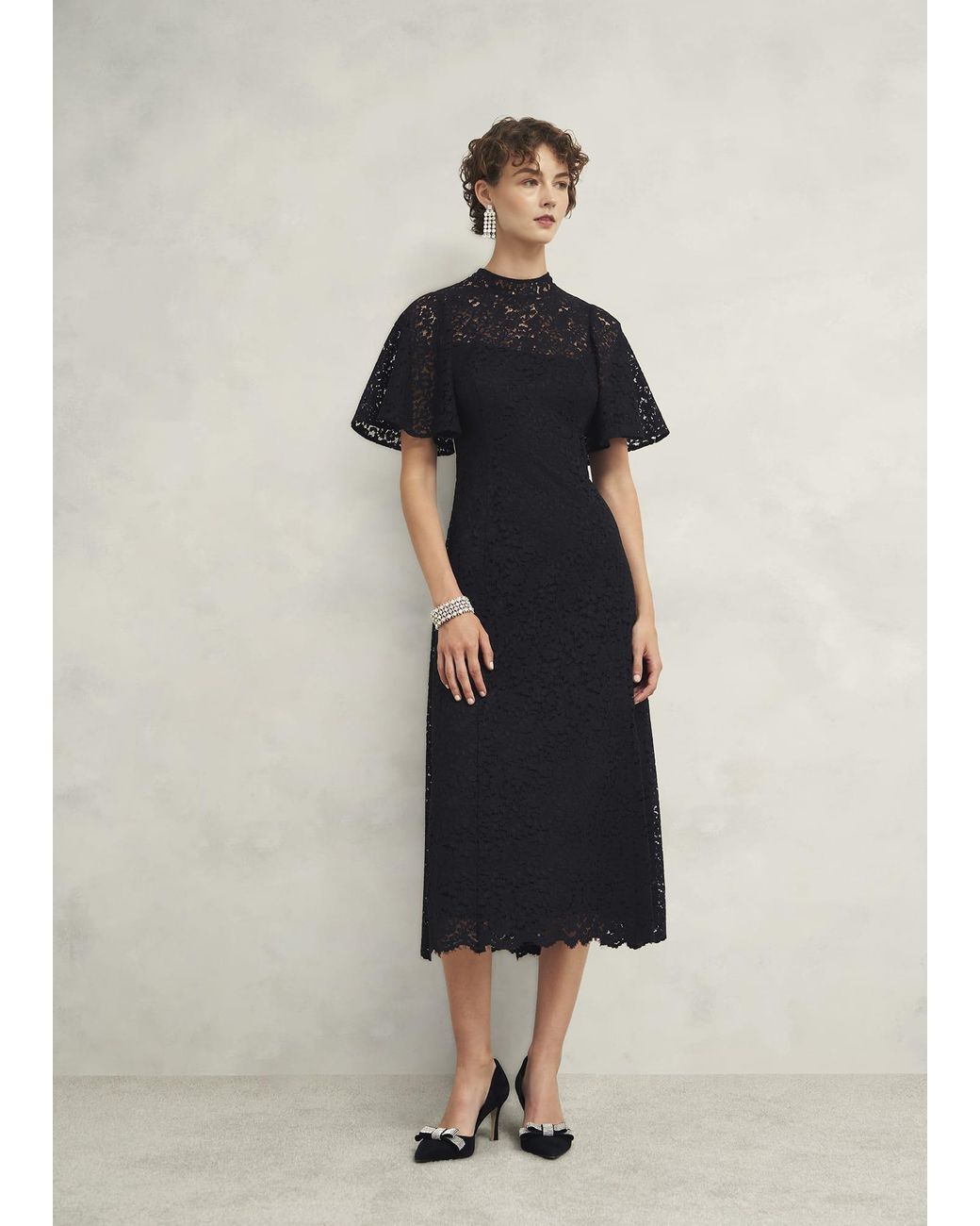 Hobbs Blue Aylesbury Lace Dress