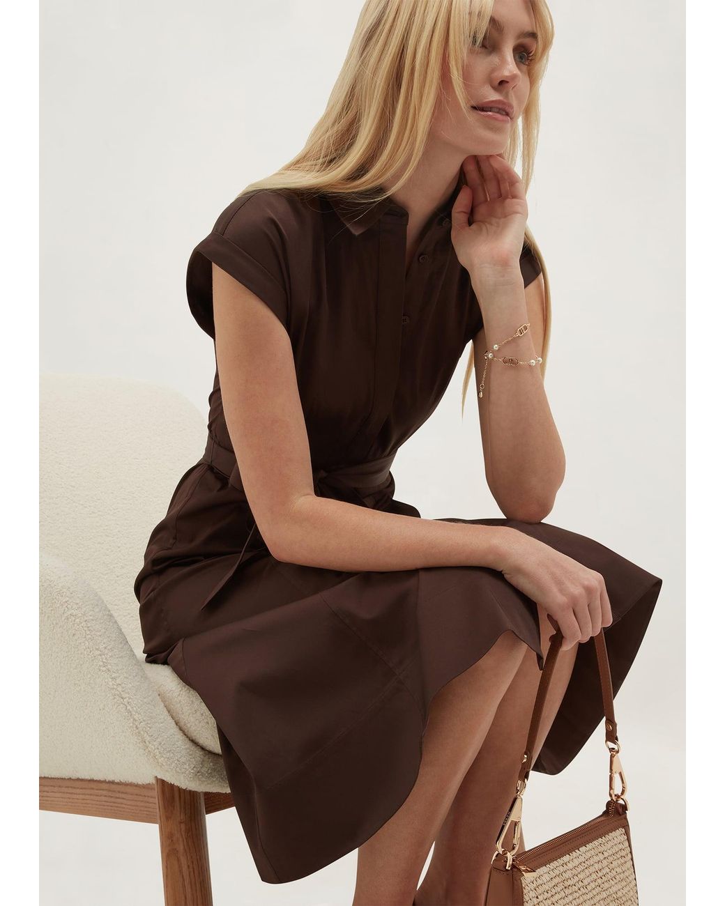 Hobbs Multicolor Petite Kristen Shirt Dress
