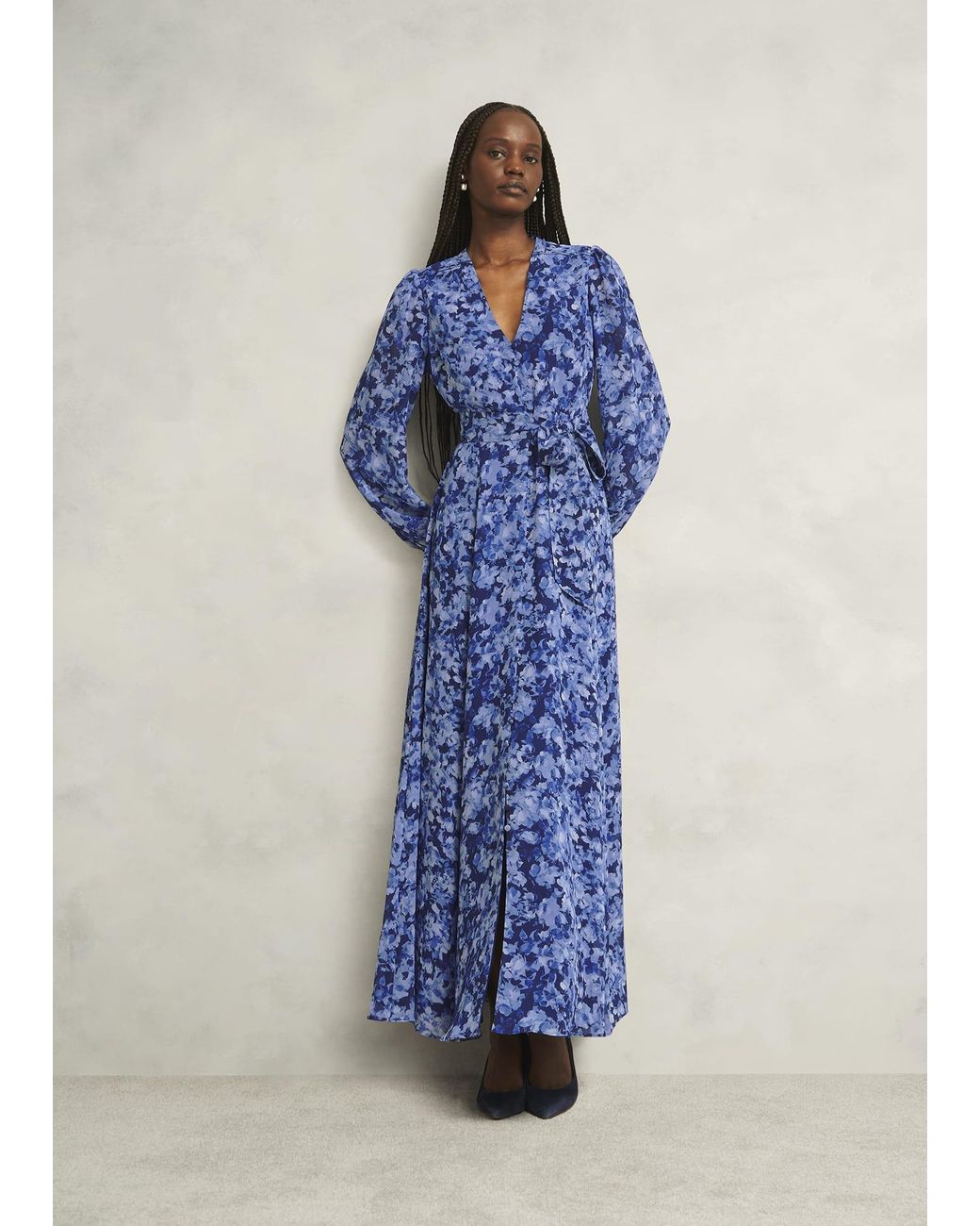 Hobbs Blue Thea Dress